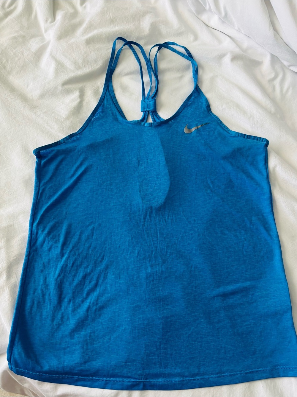Nike Women's Bright Blue Double-Strap Athletic Tank